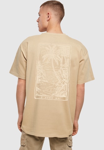 Merchcode Tričko 'Hawai' – hnědá