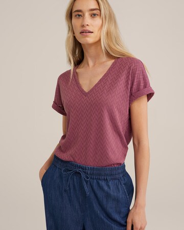 WE Fashion Shirt in Purple: front