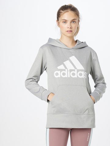 ADIDAS SPORTSWEAR Sport sweatshirt 'Aeroready Big Logo' i grå: framsida