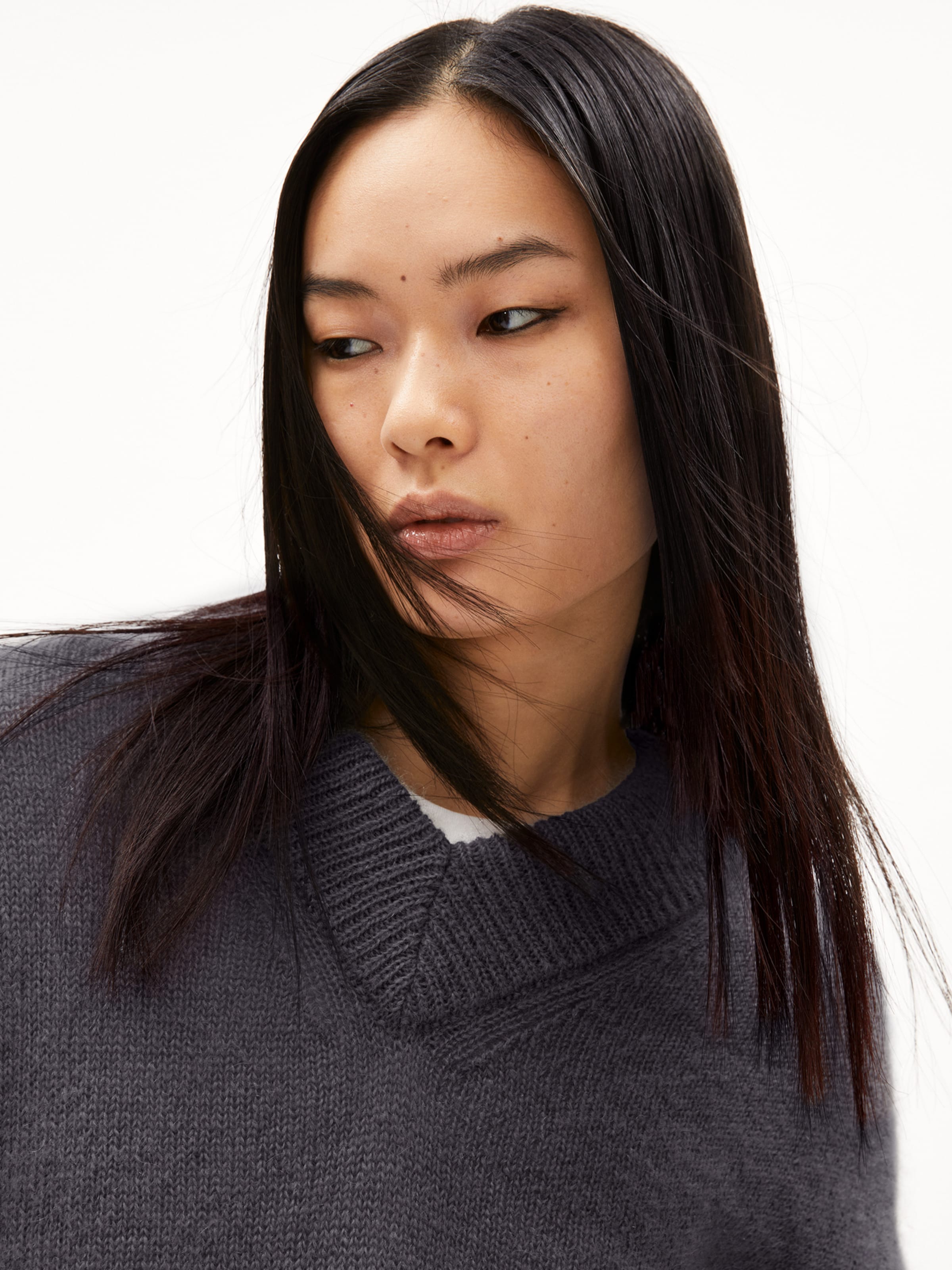 ARMEDANGELS Strickpullover '  MOHAIR ' in Schwarz: Vorderseite