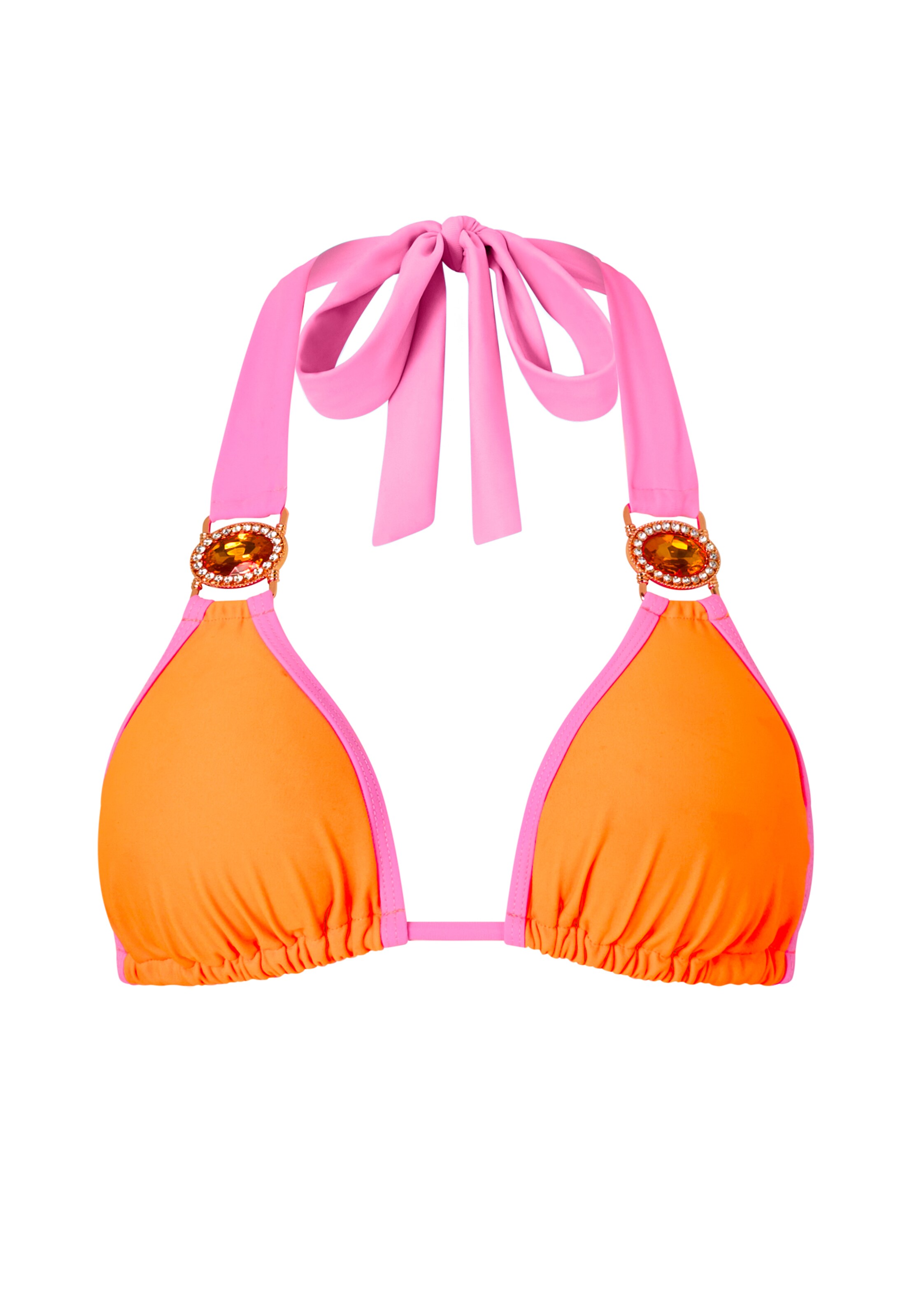 Moda Minx Triangel Bikinitop in Orange: Vorderseite