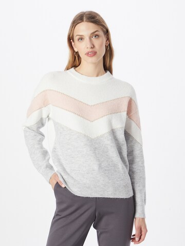 ABOUT YOU Sweater 'Janine' in Grey: front