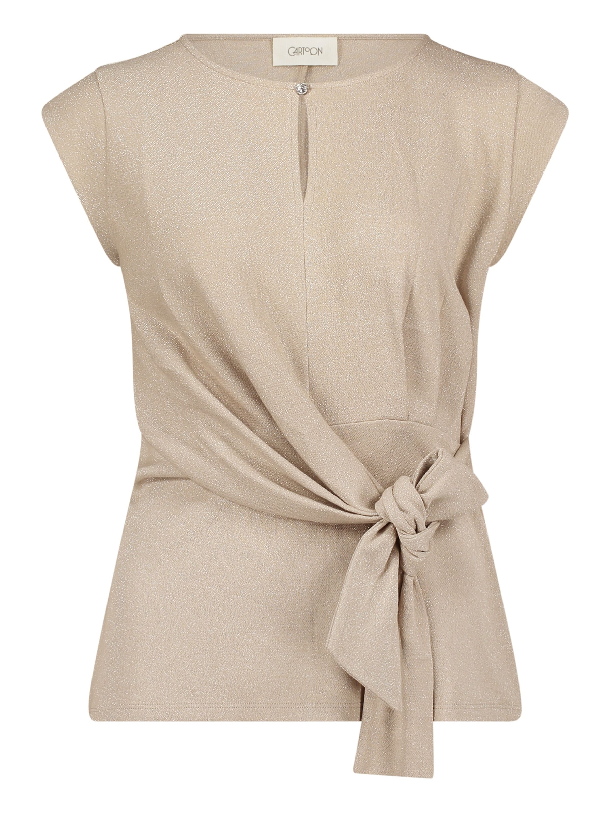 Cartoon Shirt in Beige: front