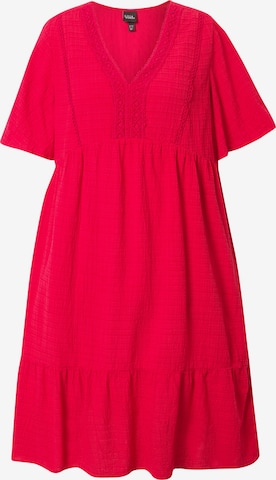 Ulla Popken Dress in Red: front