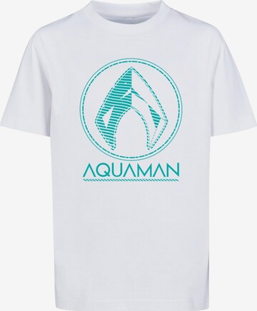 Maglietta 'Aquaman - Aqua' di ABSOLUTE CULT in bianco: frontale