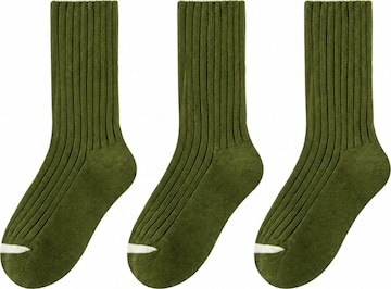 Millo Socks 'Cosy Steps Kids' in Green: front