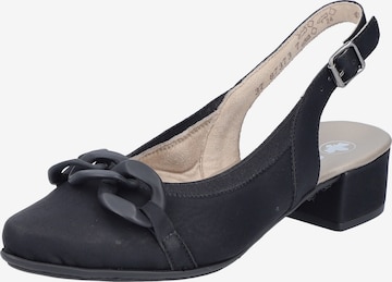 Rieker Slingback Pumps in Black: front