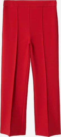 MANGO Regular Pleated Pants 'Kick' in Red: front