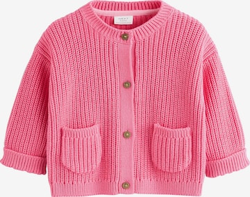 Next Neuletakki värissä vaaleanpunainen: etupuoli