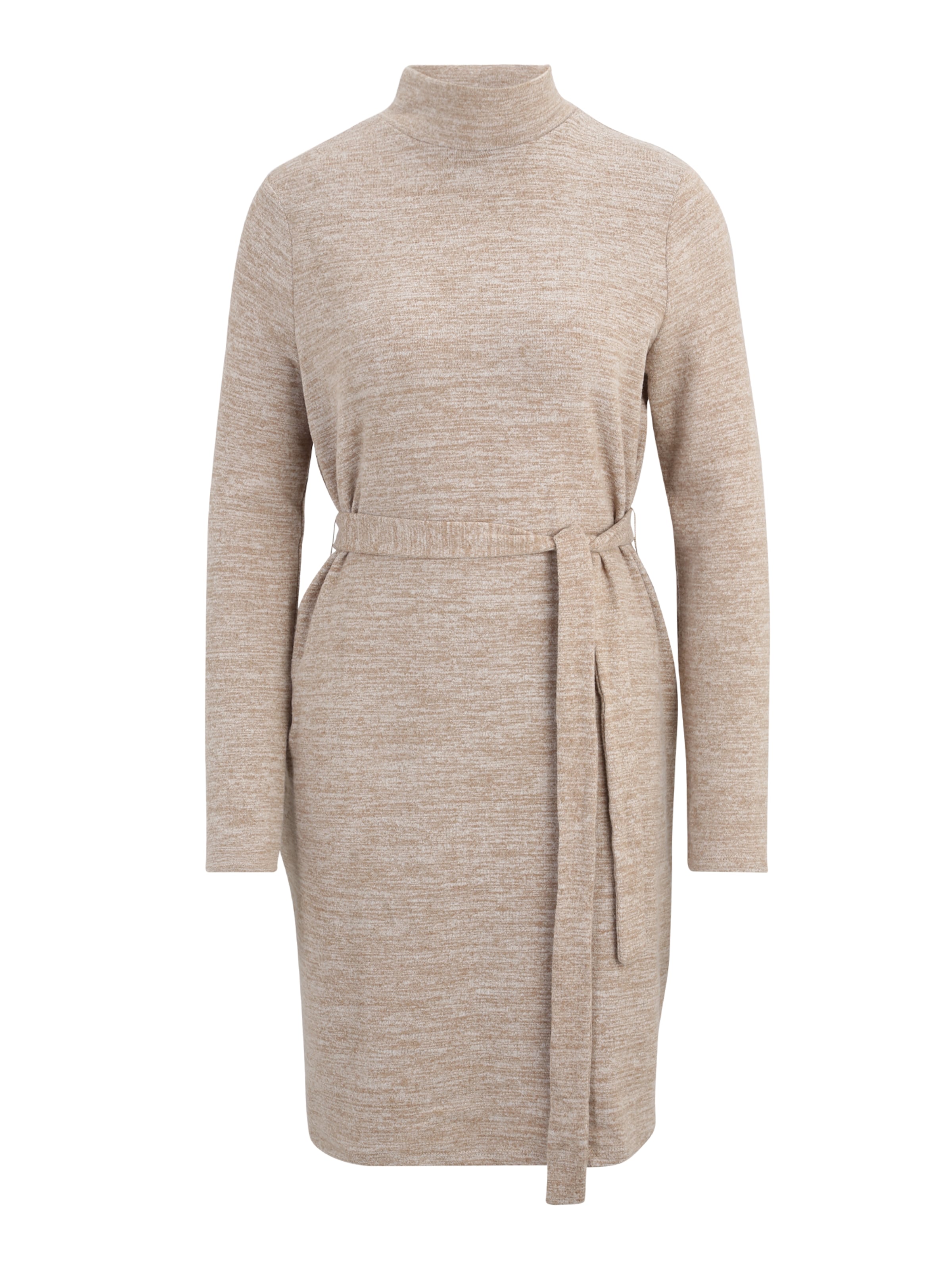 VERO MODA Úpletové šaty 'Bella' – béžová: přední strana