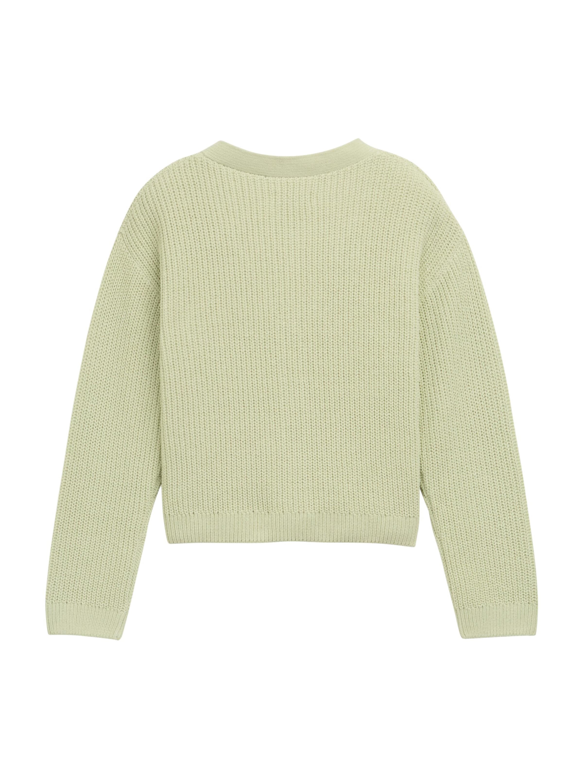 TOM TAILOR Kardigan – zelená