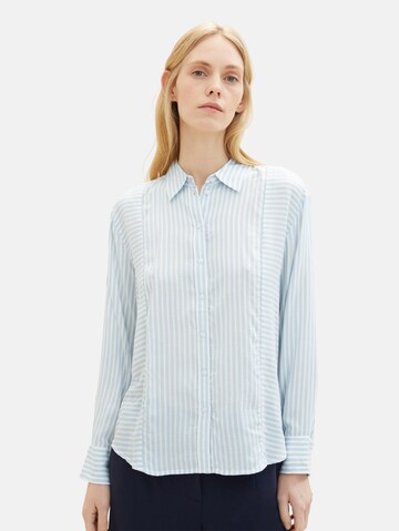 TOM TAILOR Blouse in Blue: front