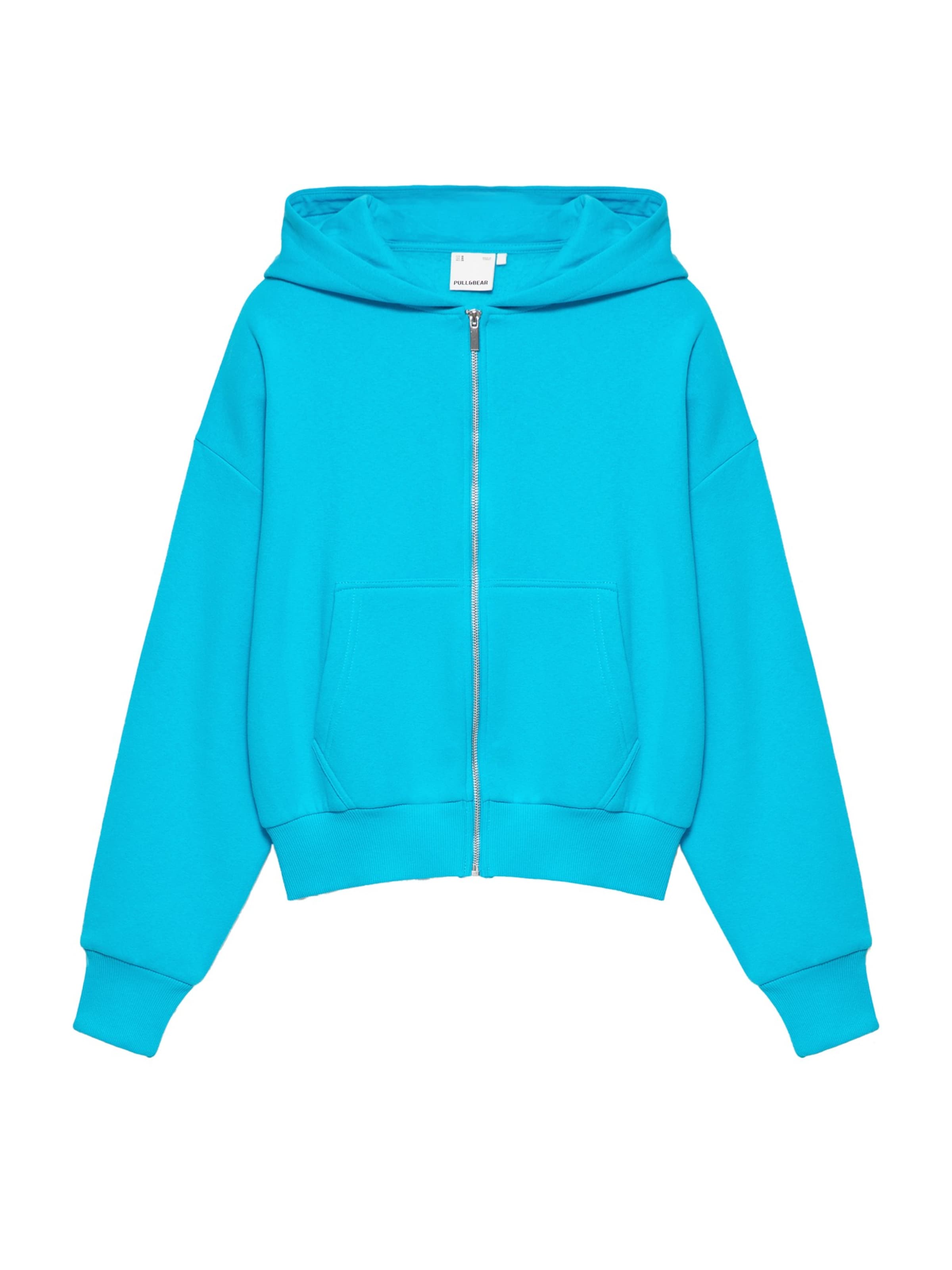 Pull&Bear Sweatjacke in XS in azur, Produktansicht
