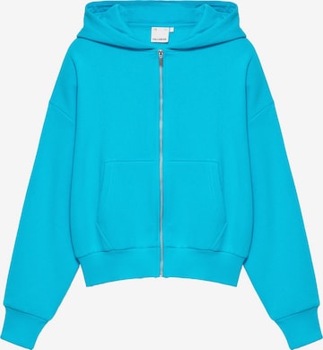 Pull&Bear Sweatjacke in Blau: Vorderseite
