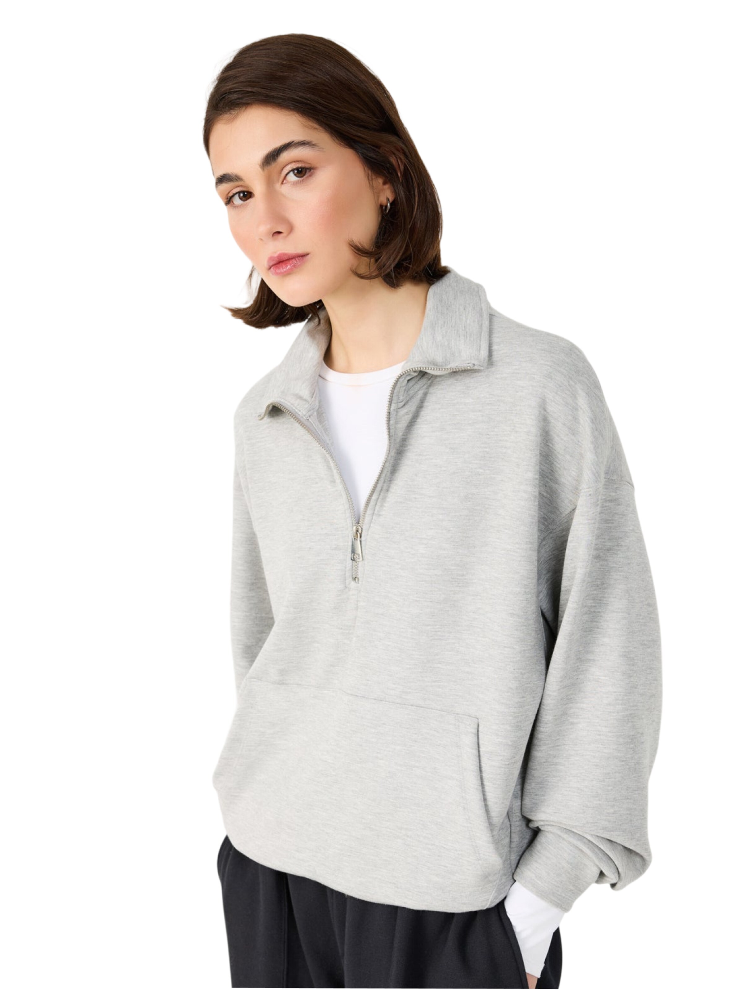 No Matter What Sweatshirt in Grijs: voorkant