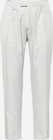 TOPMAN Tapered Παντελόνι πλισέ σε γκρι: μπροστά