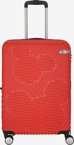 Trolley 'Mickey Clouds' di American Tourister in rosso: frontale