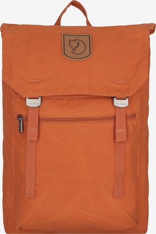 Zaino di Fjällräven in arancione: frontale