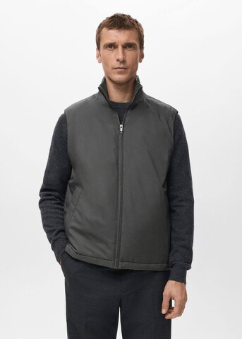 MANGO MAN Vest 'Ches' in Grey: front