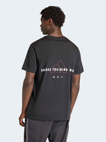 ADIDAS PERFORMANCE Functioneel shirt in Zwart: voorkant