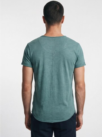 Antargo Shirt 'Basic Open Edge' in Green