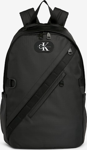 Calvin Klein Jeans Backpack in Black: front