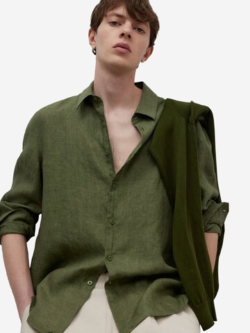 Adolfo Dominguez Regular Fit Skjorte i grøn
