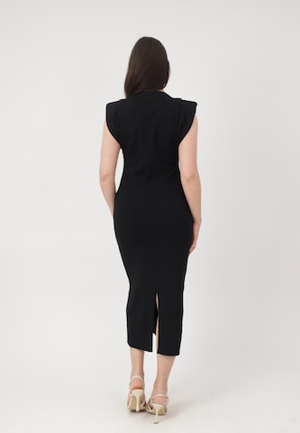 Elara Strikkjole i sort