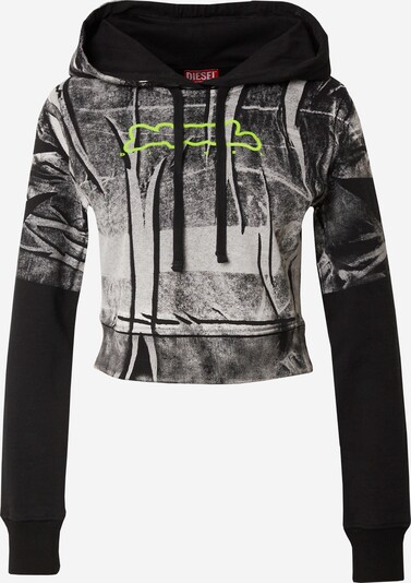 DIESEL Sportisks džemperis, krāsa - pelēcīgs / tumši pelēks / zāles zaļš / melns, Preces skats