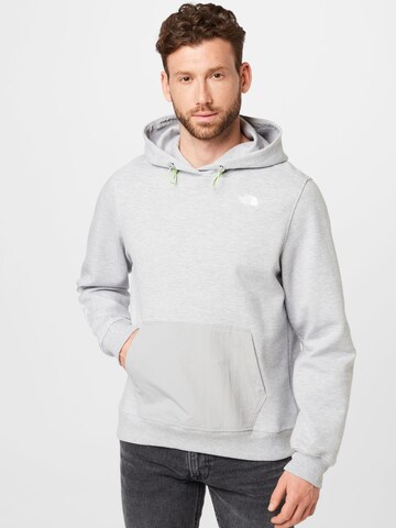 THE NORTH FACE - Sweatshirt de desporto em cinzento: frente
