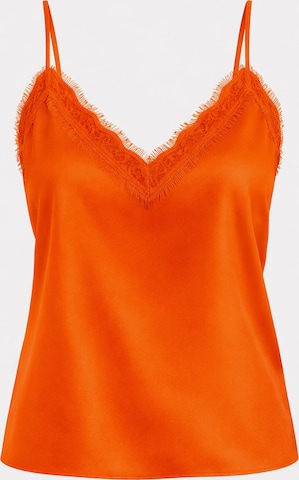 Worldclassca Top 'Spaghetti Lace Trim Top' in Orange: front