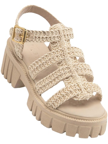 Limoya Sandaal 'Carmina' in Beige: voorkant
