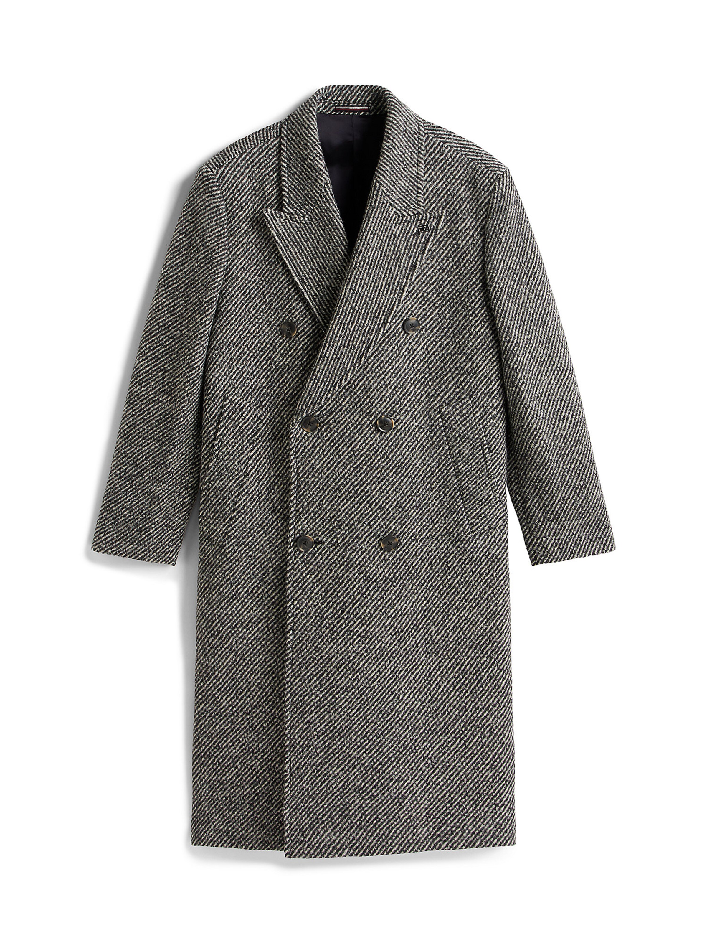 Manteau mi-saison TOMMY HILFIGER en gris : devant