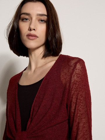 Cardigan oversize ' ' Apricot en rouge