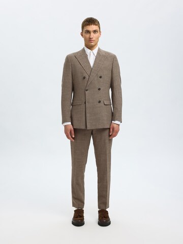 SELECTED HOMME Slim Fit Sakko in Braun