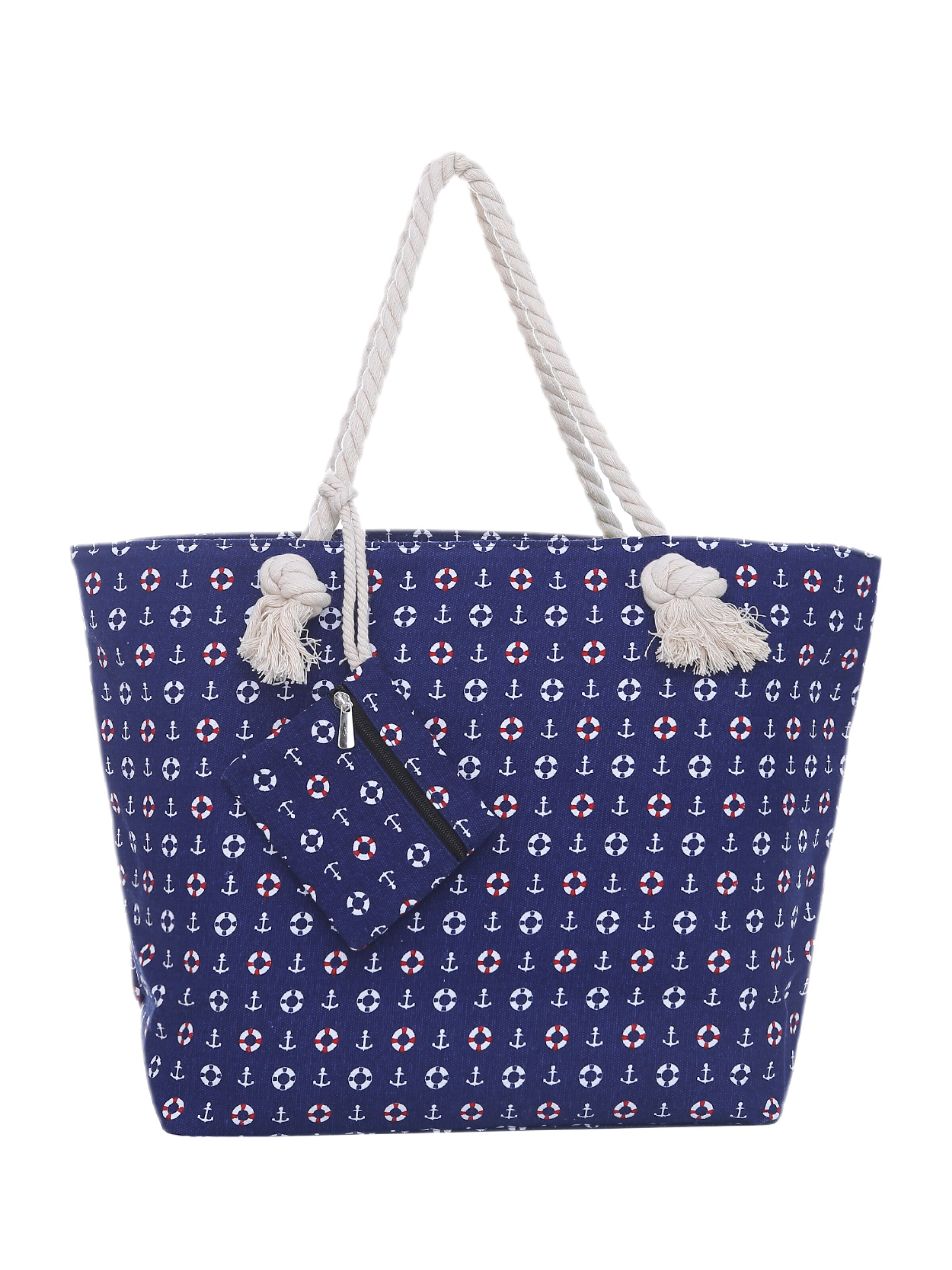 DonDon Beach Bag in Blue: front