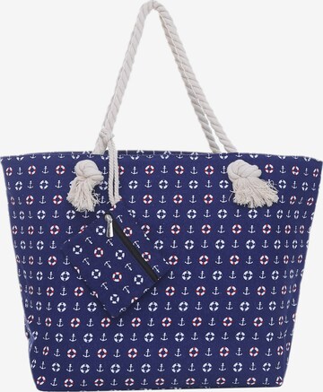 DonDon Beach Bag in Blue: front