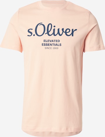 s.Oliver T-Shirt in Orange: Vorderseite