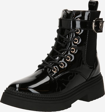 Bottines à lacets River Island en noir : devant