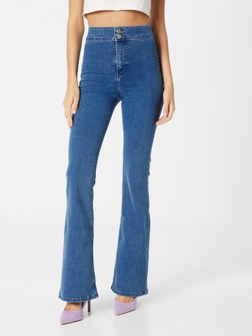 TOPSHOP Flared Jeans 'Jonie' in Blauw: voorkant