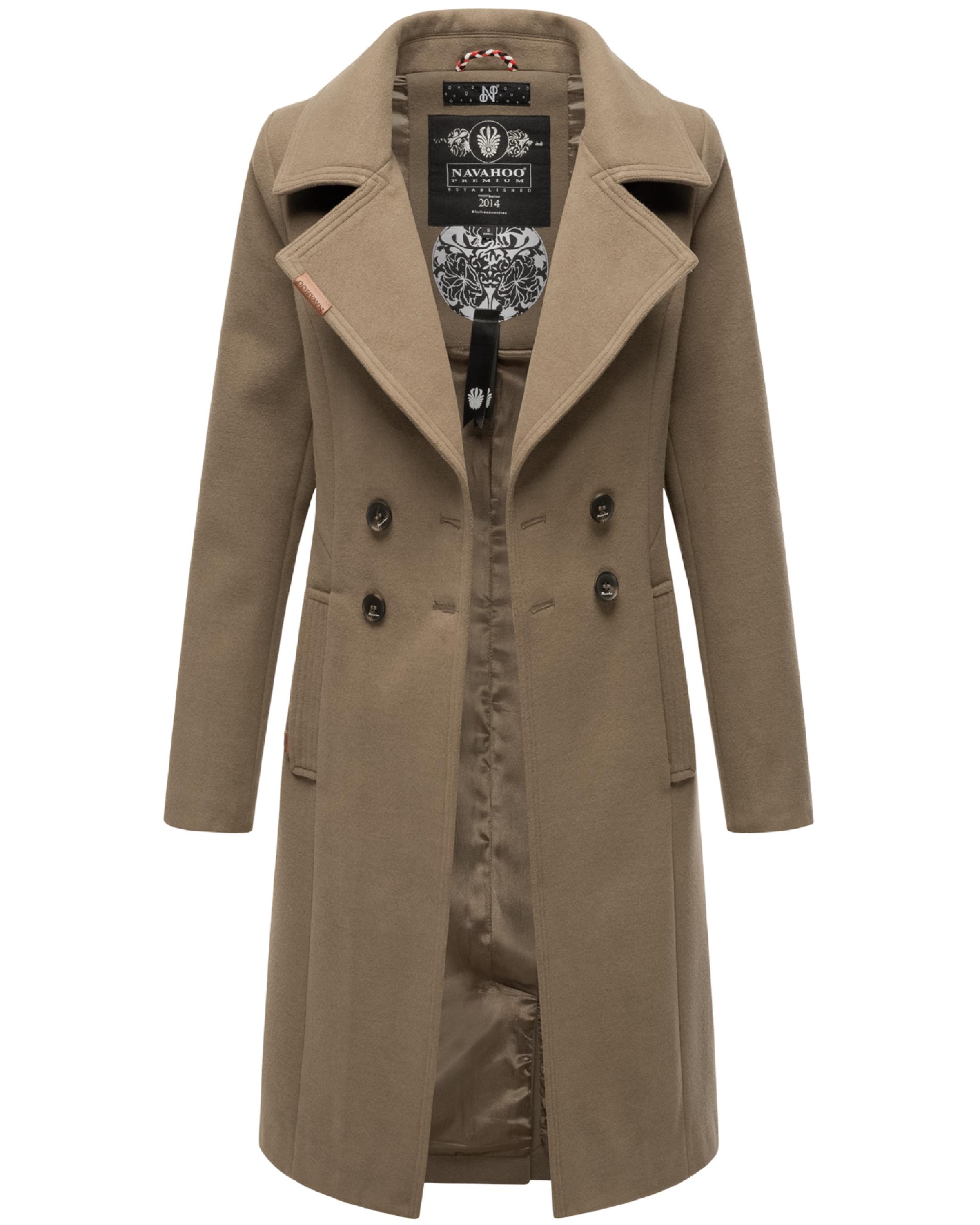 Manteau mi-saison 'Wooly' NAVAHOO en marron