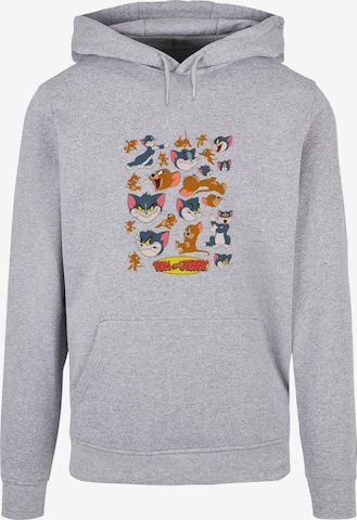 Sweat-shirt 'Tom and Jerry - Many Faces' ABSOLUTE CULT en gris : devant