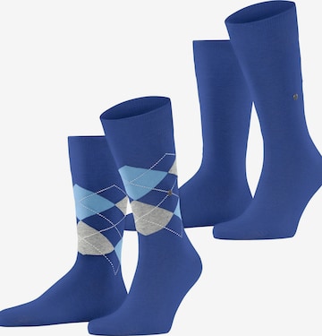 BURLINGTON Socks 'Everyday Argyle Mix 2-Pack' in Blue: front