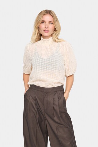 SAINT TROPEZ - Blusa 'SZ Helma' en blanco: frente