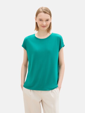 T-shirt TOM TAILOR DENIM en vert : devant