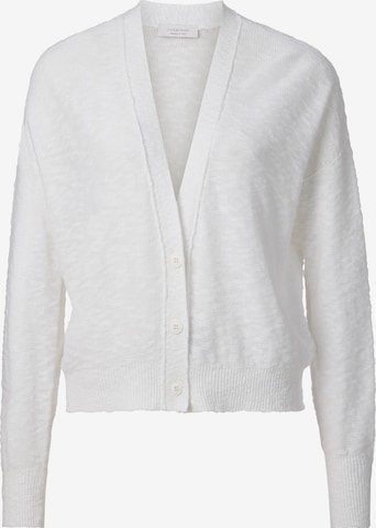 Rich & Royal Knit cardigan in White: front
