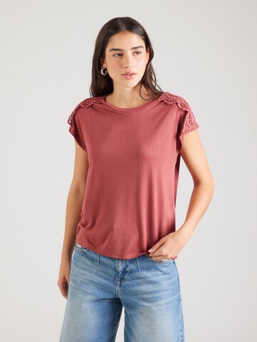 ONLY T-shirt 'ONLSIA' i röd: framsida
