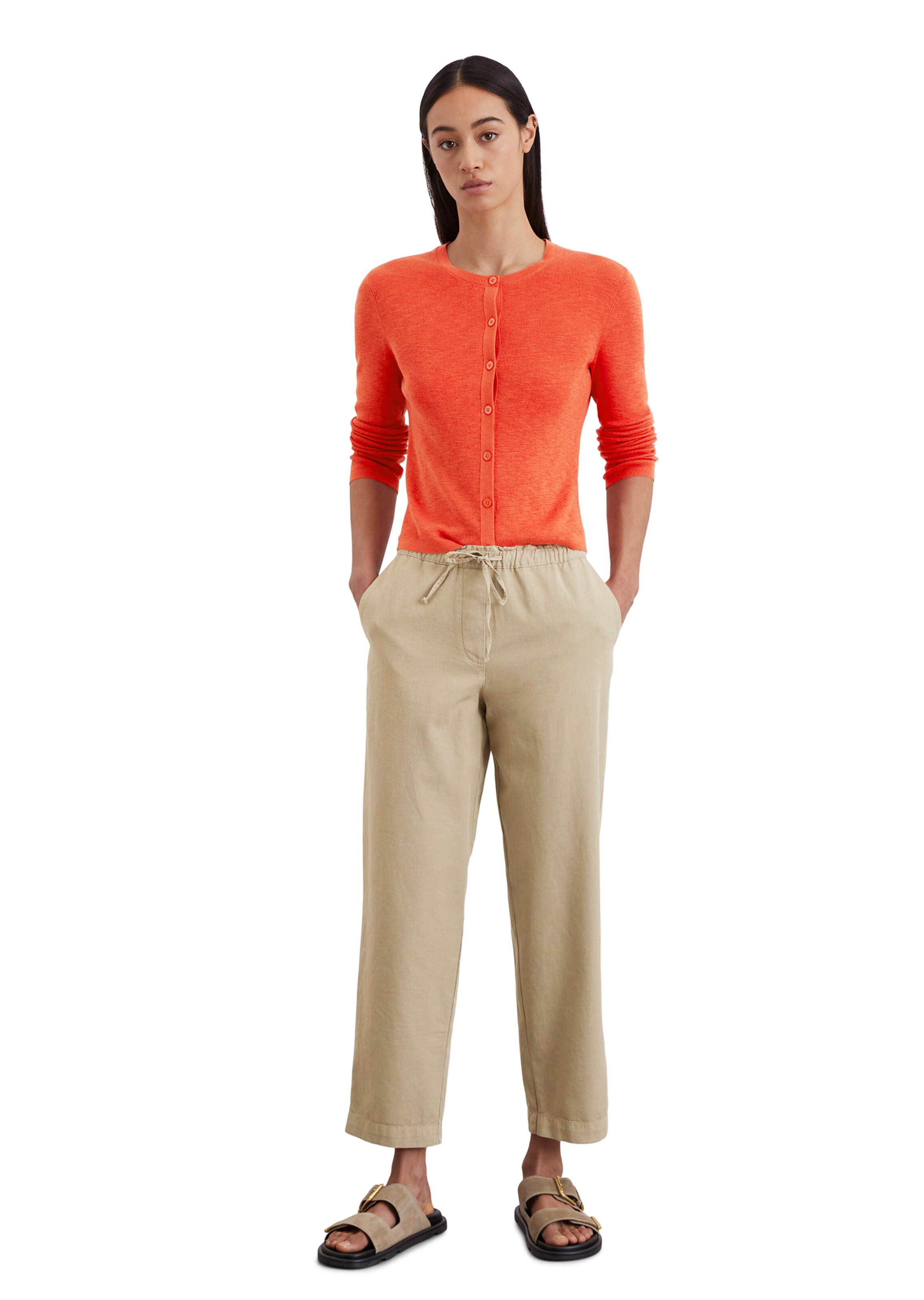 Marc O'Polo Gebreid vest in Rood