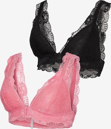 MAMALICIOUS Triangle Nursing Bra 'Senia' in Pink: front