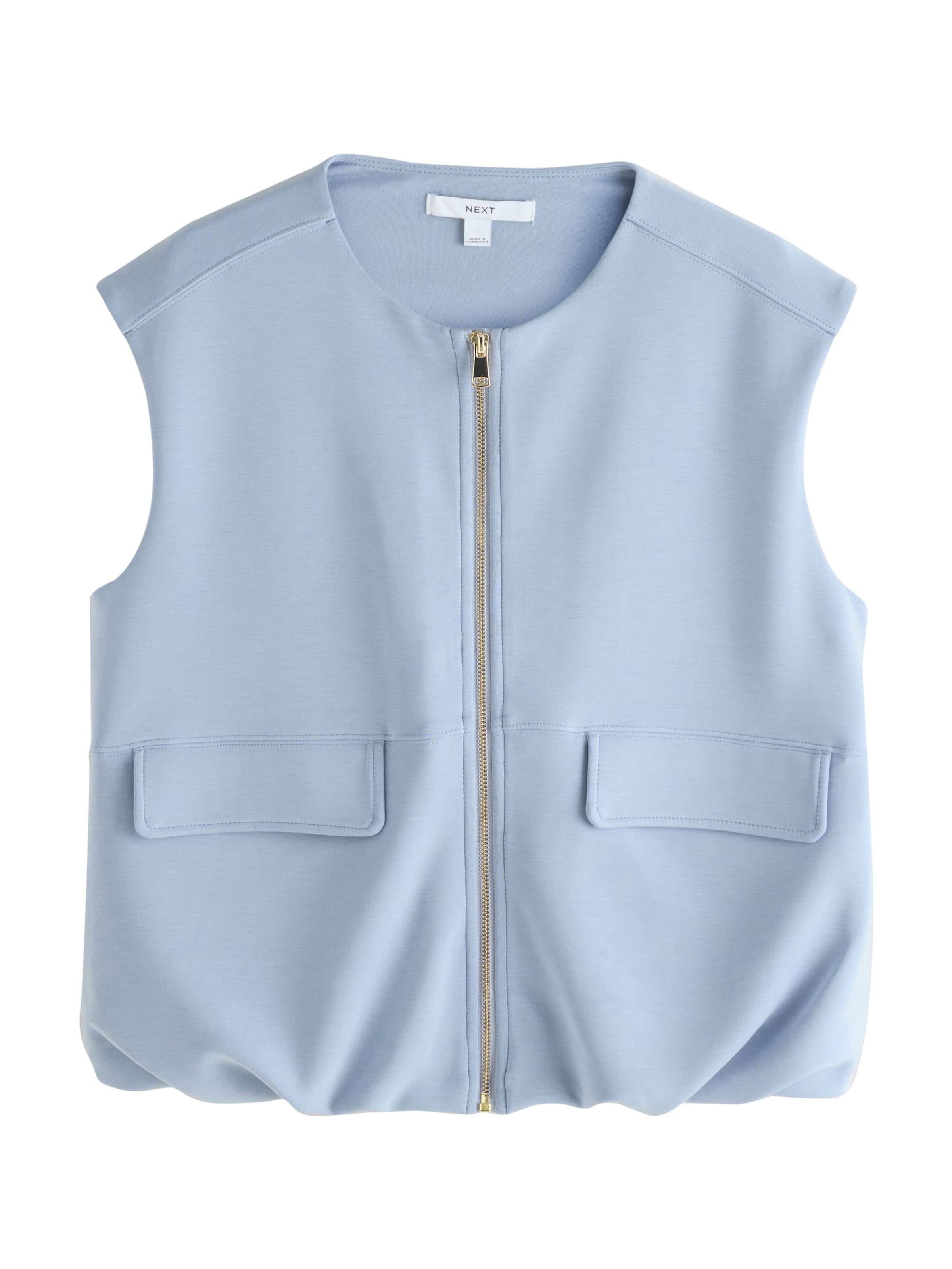 Next Weste in Blau: Vorderseite